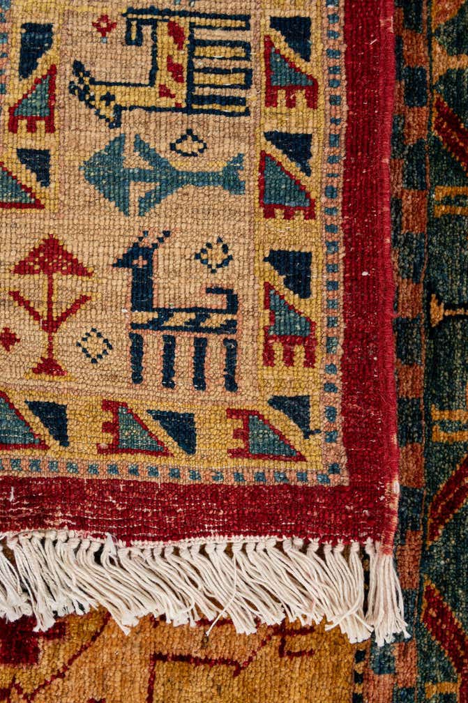 5' 1 x 6' 10 Hand Knotted Ziegler Wool Rug