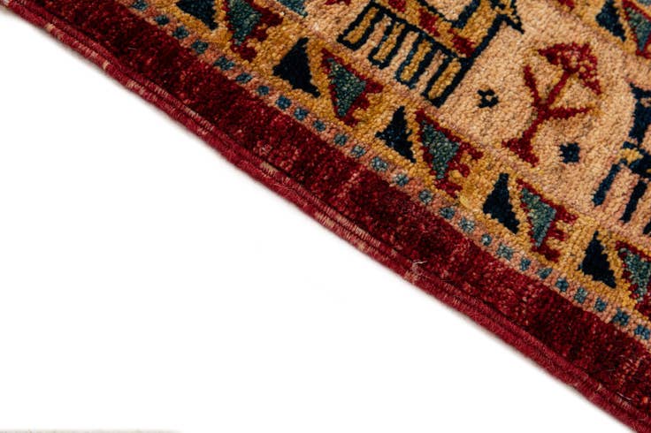 Detail image of 5' 1 x 6' 10 Hand Knotted Ziegler Wool Rug
