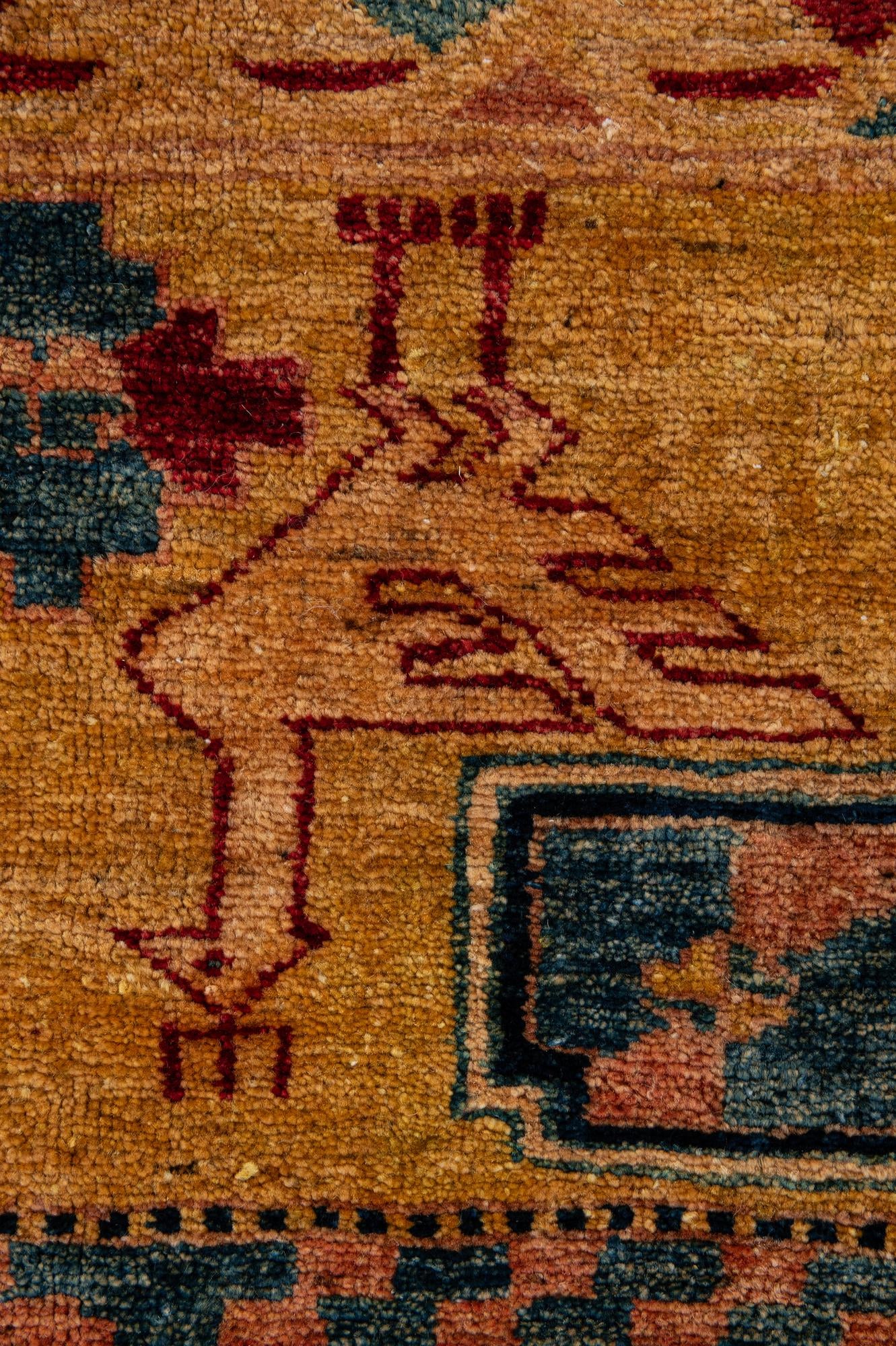 5' 1 x 6' 10 Hand Knotted Ziegler Wool Rug