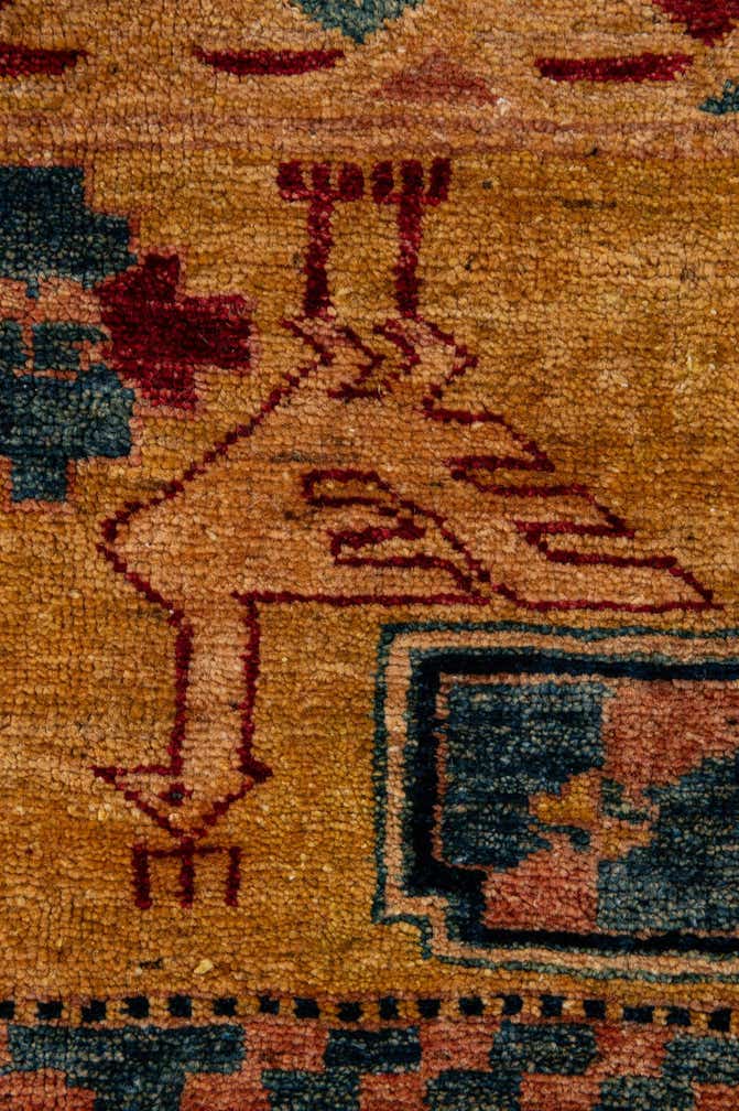 5' 1 x 6' 10 Hand Knotted Ziegler Wool Rug