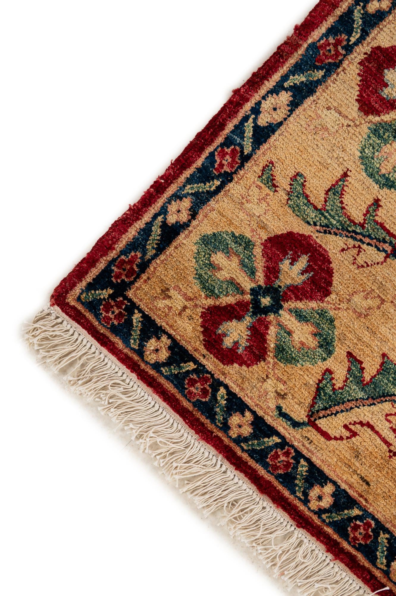 5' 10 x 7' 8 Hand Knotted Ziegler Wool Rug