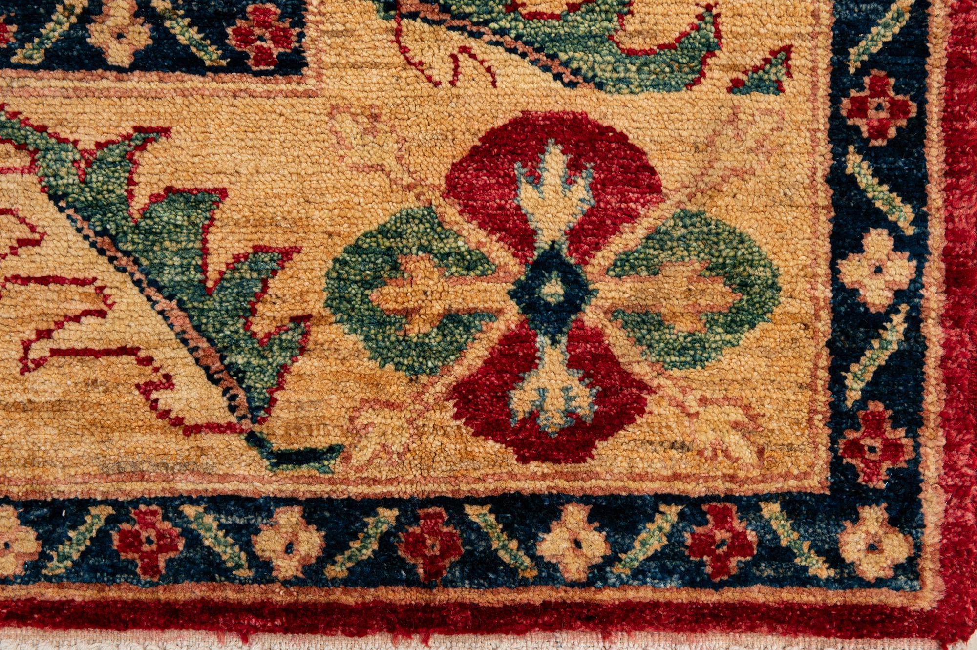 5' 10 x 7' 8 Hand Knotted Ziegler Wool Rug