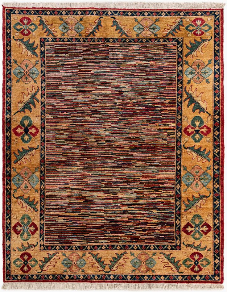 Detail image of 5' 10 x 7' 8 Hand Knotted Ziegler Wool Rug