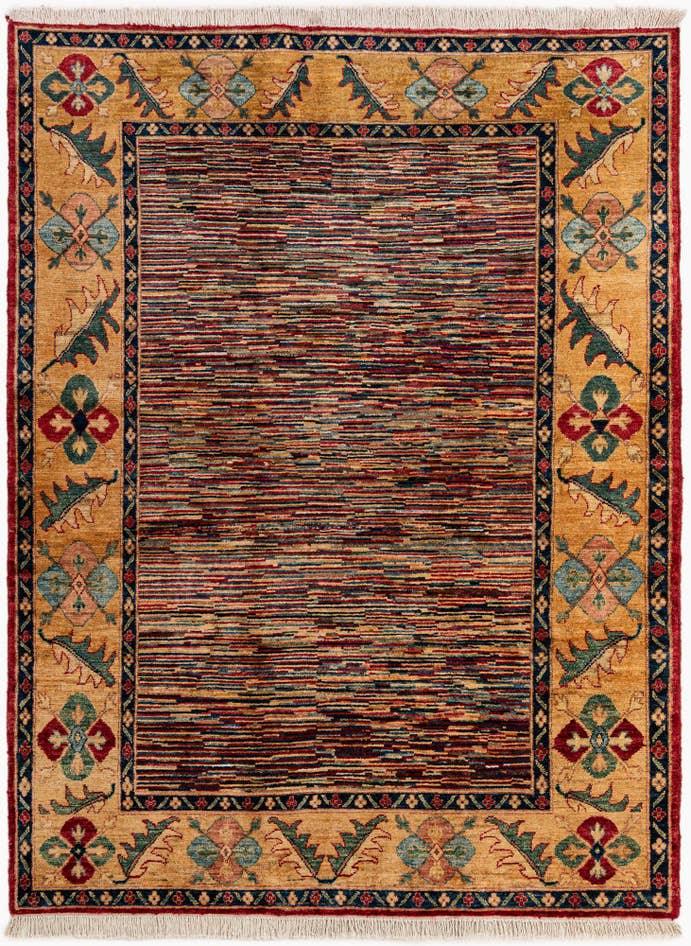 Detail image of 5' 10 x 7' 8 Hand Knotted Ziegler Wool Rug