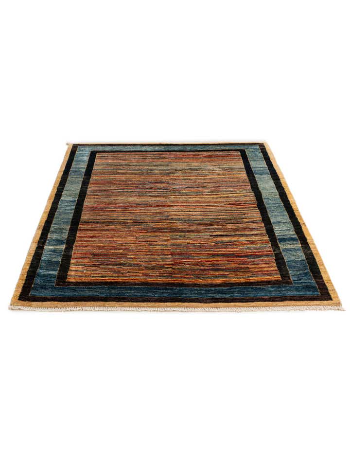 4' 11 x 6' 6 Hand Knotted Ziegler Wool Rug