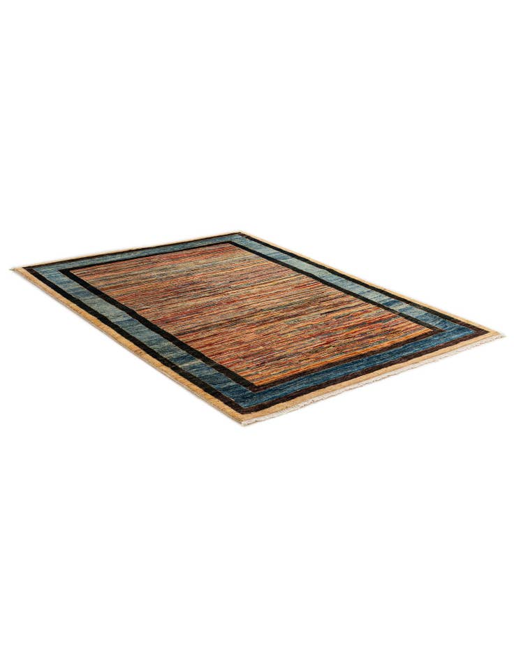 Detail image of 4' 11 x 6' 6 Hand Knotted Ziegler Wool Rug