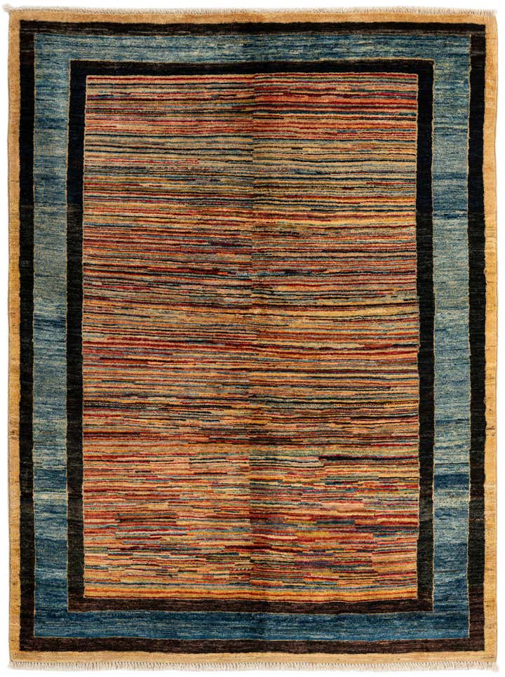 4' 11 x 6' 6 Hand Knotted Ziegler Wool Rug