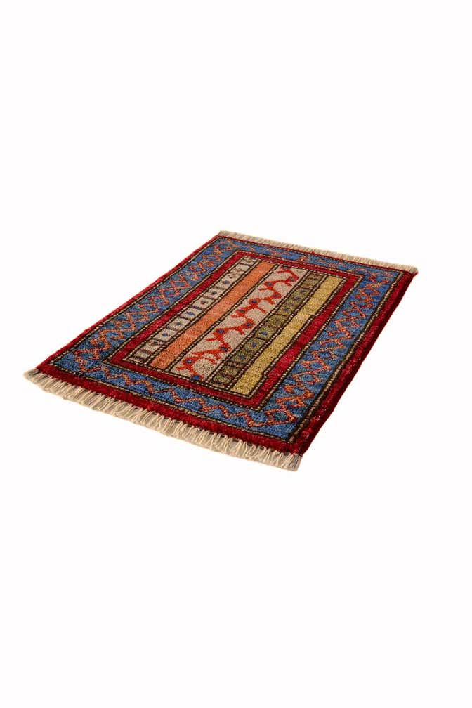 1' 6 x 1' 11 Hand Knotted Ziegler Rug