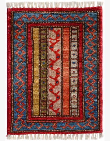 1' 6 x 1' 11 Hand Knotted Ziegler Rug