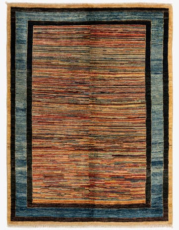 4' 11 x 6' 6 Hand Knotted Ziegler Wool Rug