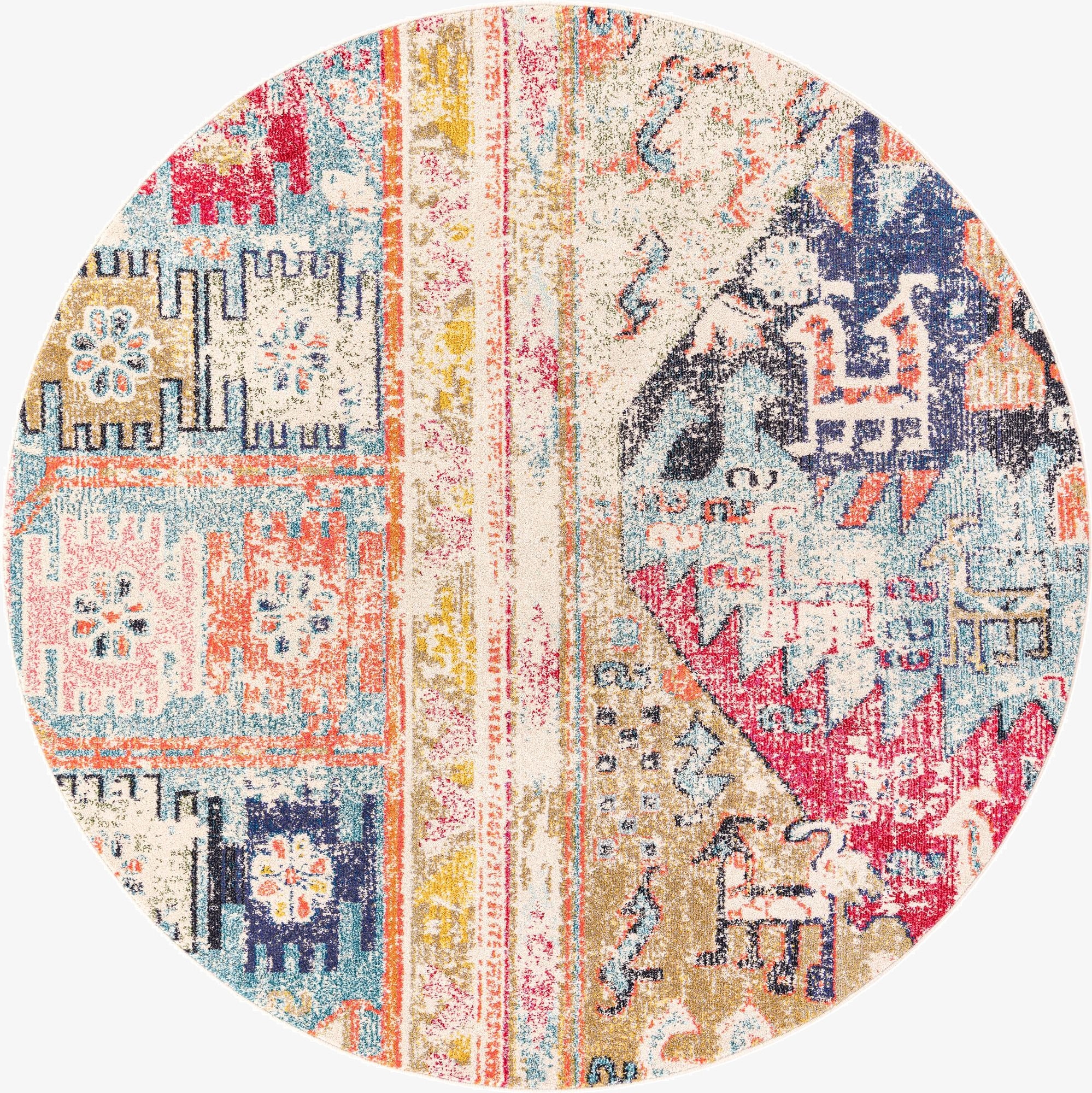 8' x 8'  Washable Alta Round Rug