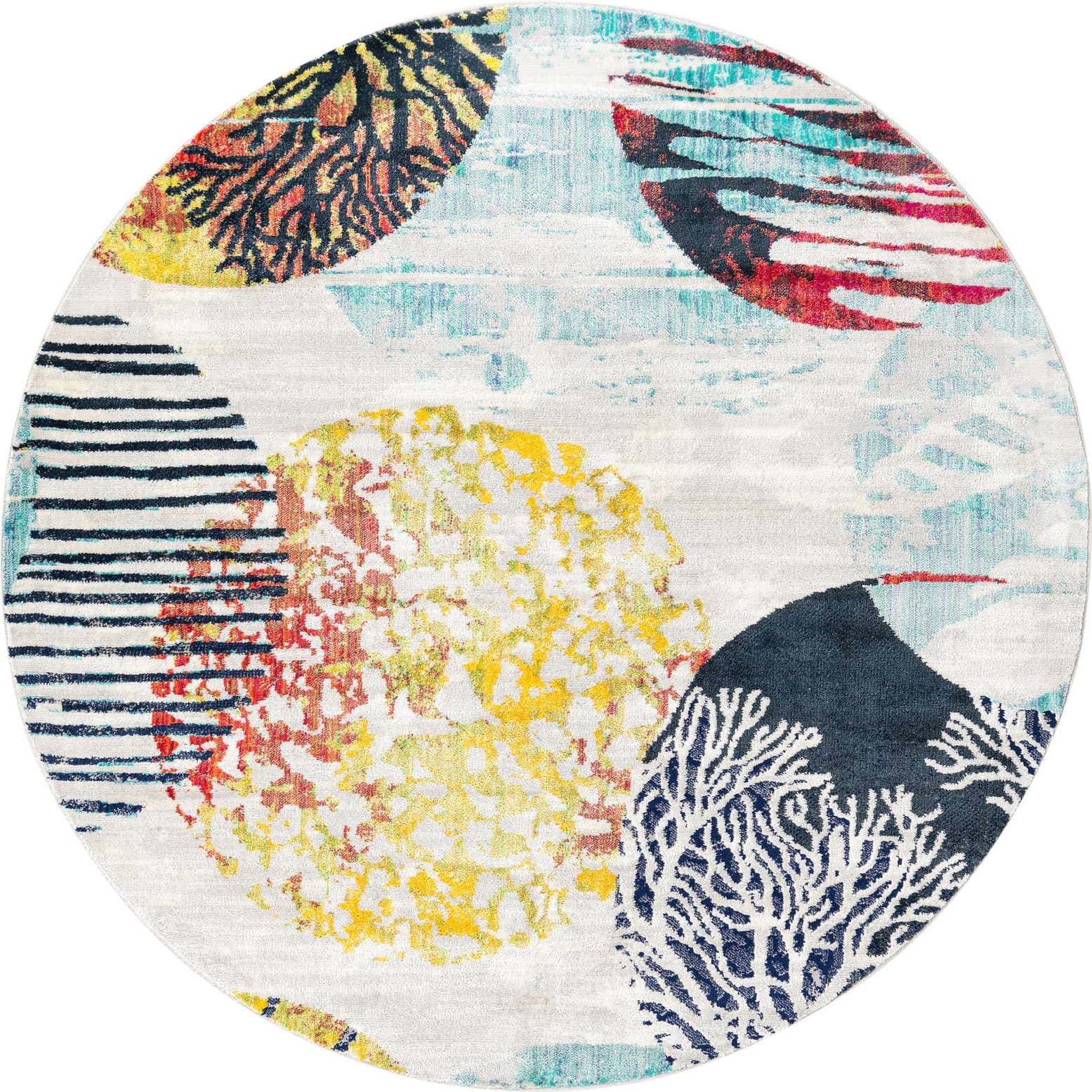 7' x 7' Ariel Round Rug