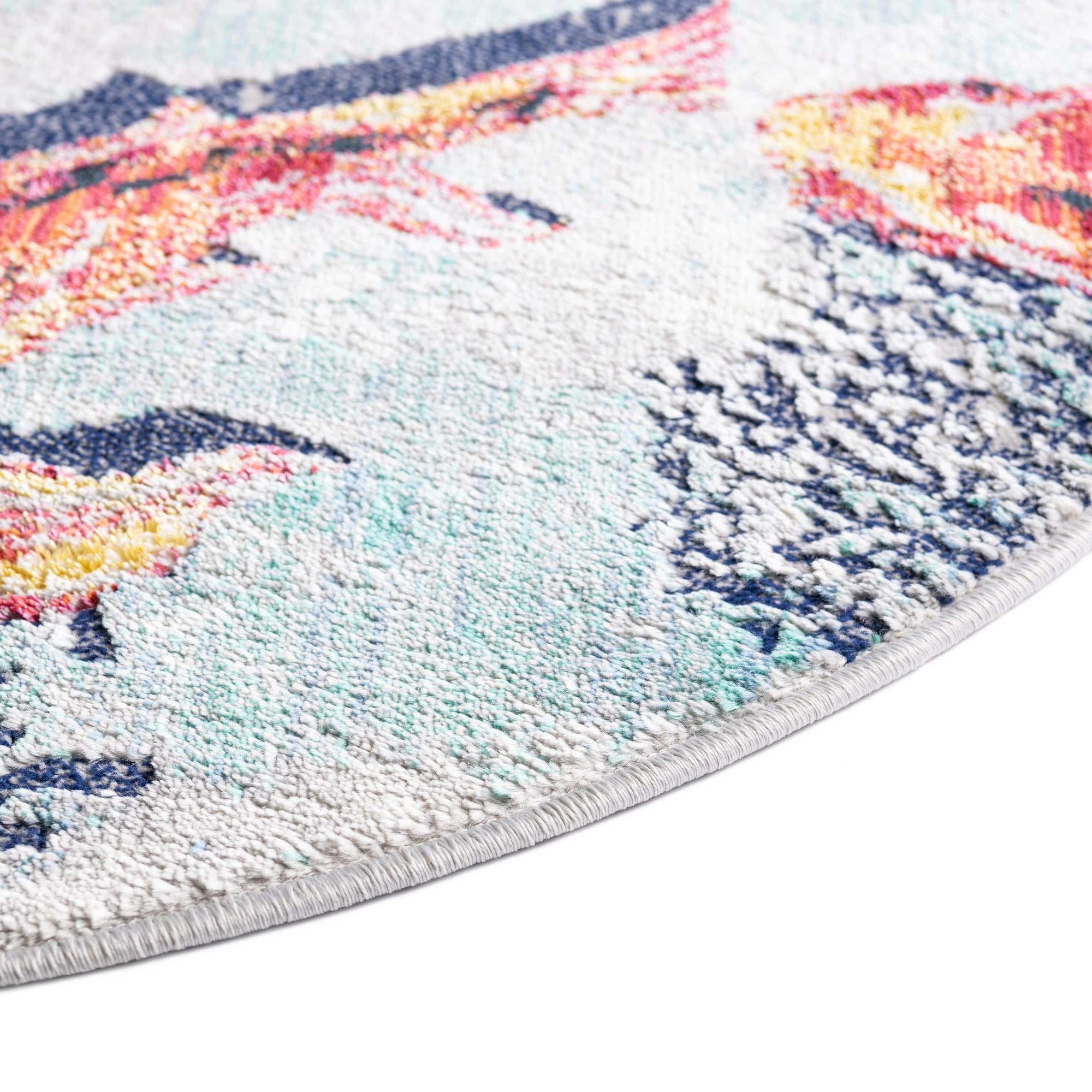 7' x 7' Ariel Round Rug