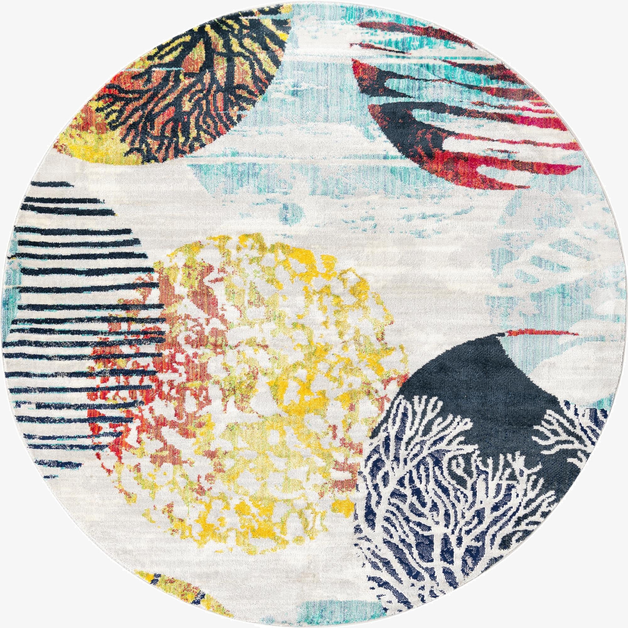 7' x 7' Ariel Round Rug