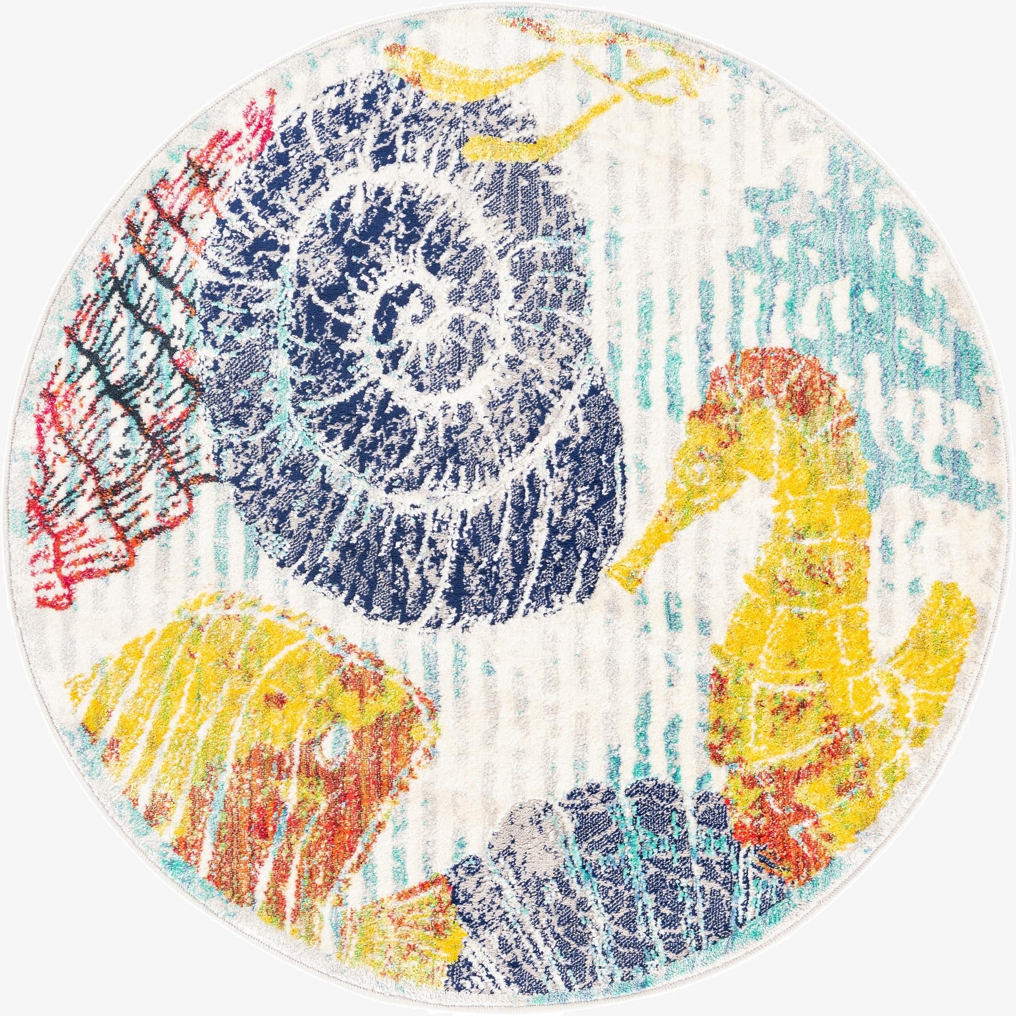 4' x 4' Ariel Round Rug