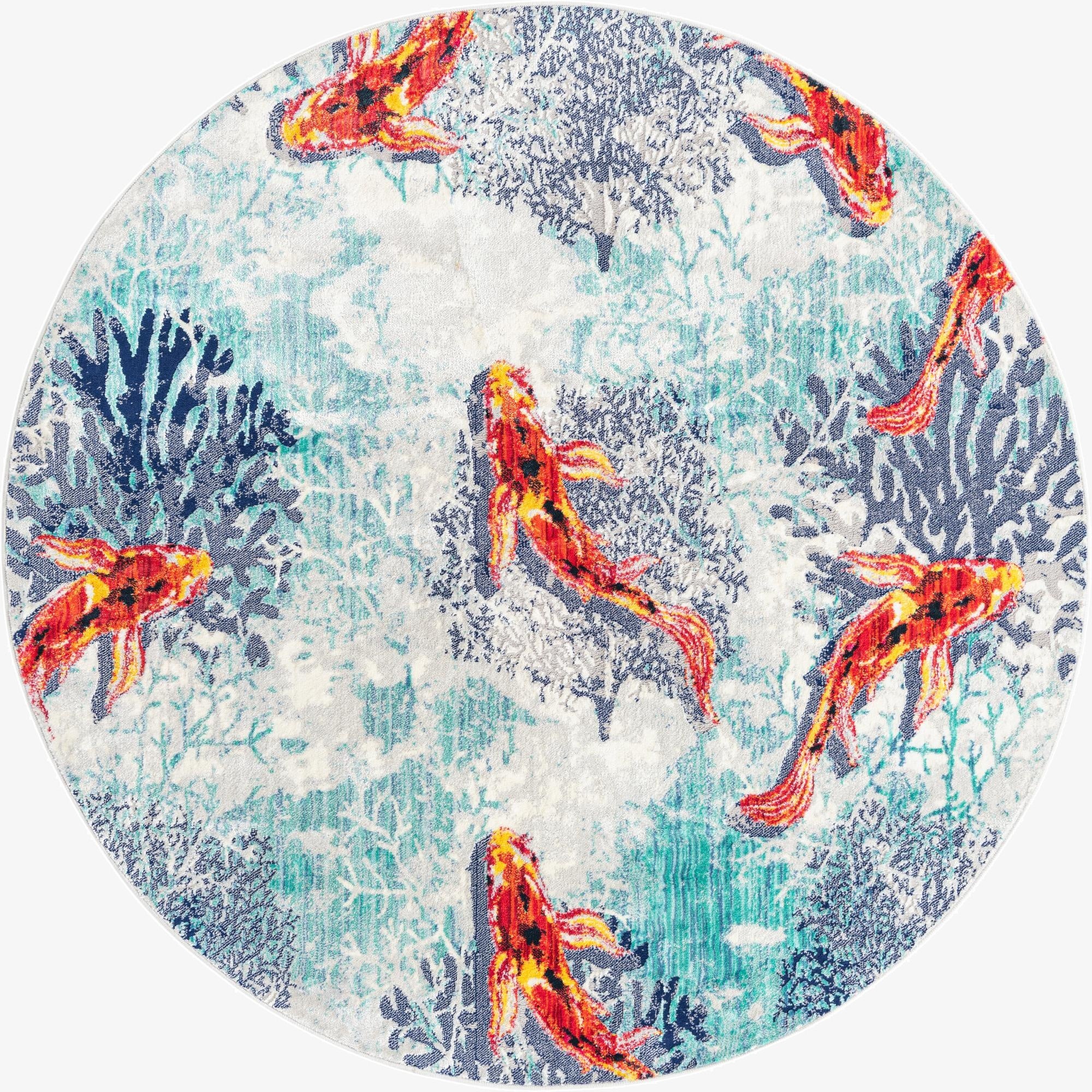 7' x 7' Ariel Round Rug