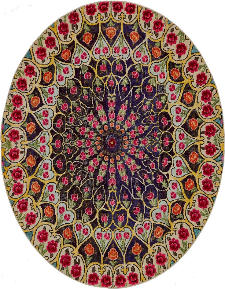 Detail image of 8' x 8' Washable Arte Round Rug