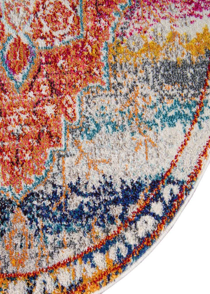 4' x 4' Washable Arte Round Rug