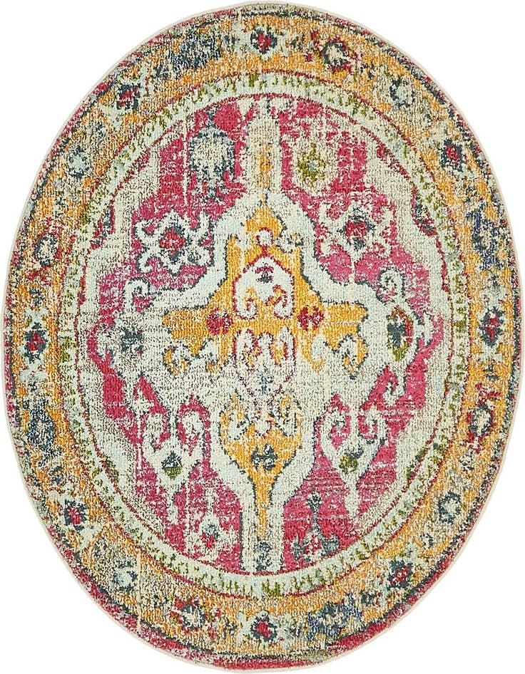 Detail image of 4' x 4' Washable Arte Round Rug