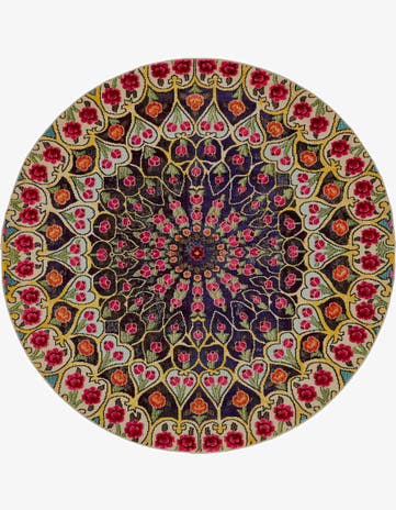 8' x 8' Washable Arte Round Rug