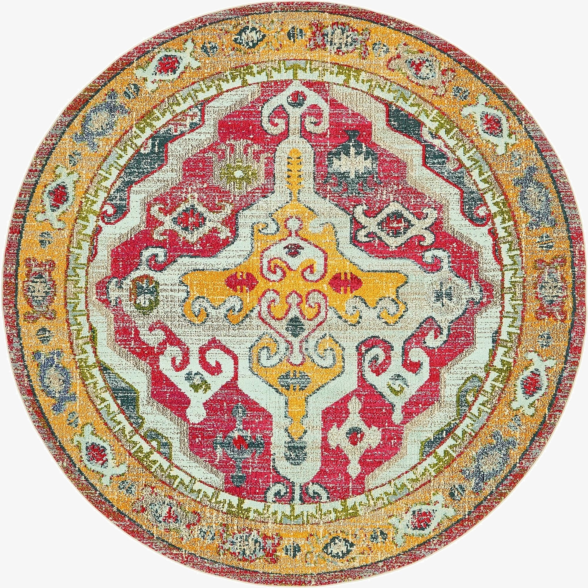 8' x 8'  Washable Arte Round Rug
