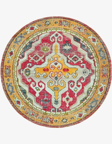 8' x 8' Washable Arte Round Rug