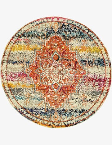 Washable Arte Round Rug