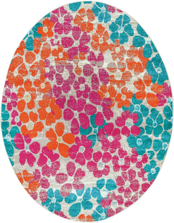 Detail image of 5' 3 x 5' 3 Azalea Round Rug