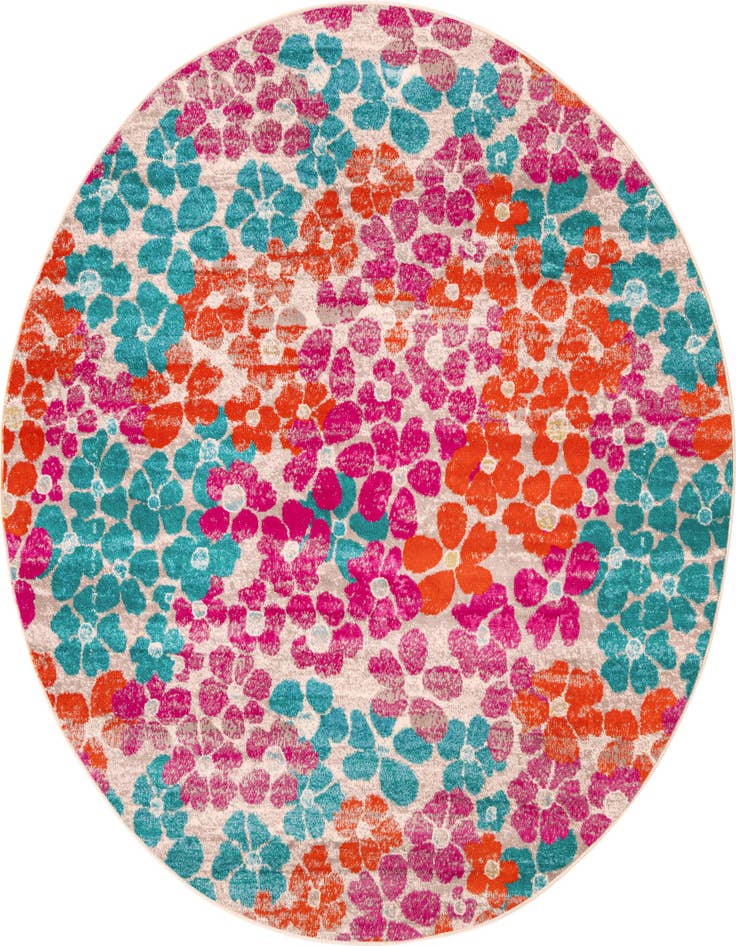 Detail image of 7' x 7' Azalea Round Rug