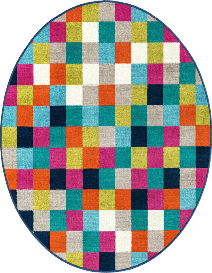 Detail image of 3' x 3' Azalea Round Rug