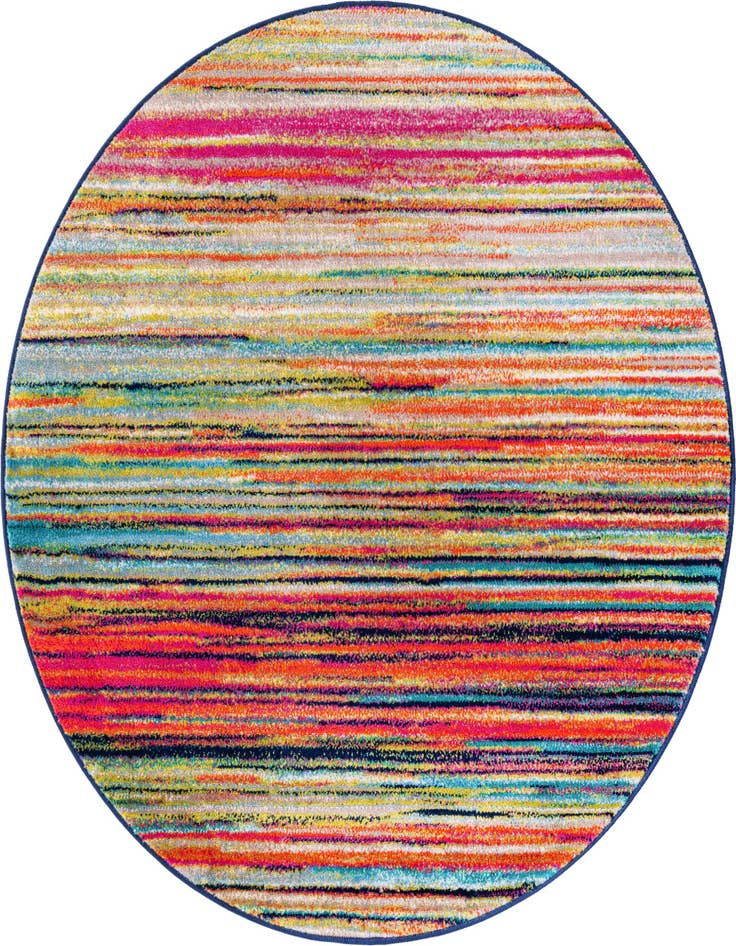 Detail image of 5' 3 x 5' 3 Azalea Round Rug