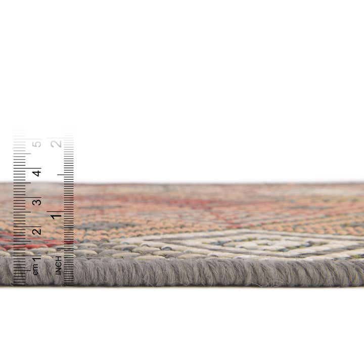 5' 3 x 5' 3 Easy-Clean Baja Indoor / Outdoor Round Rug
