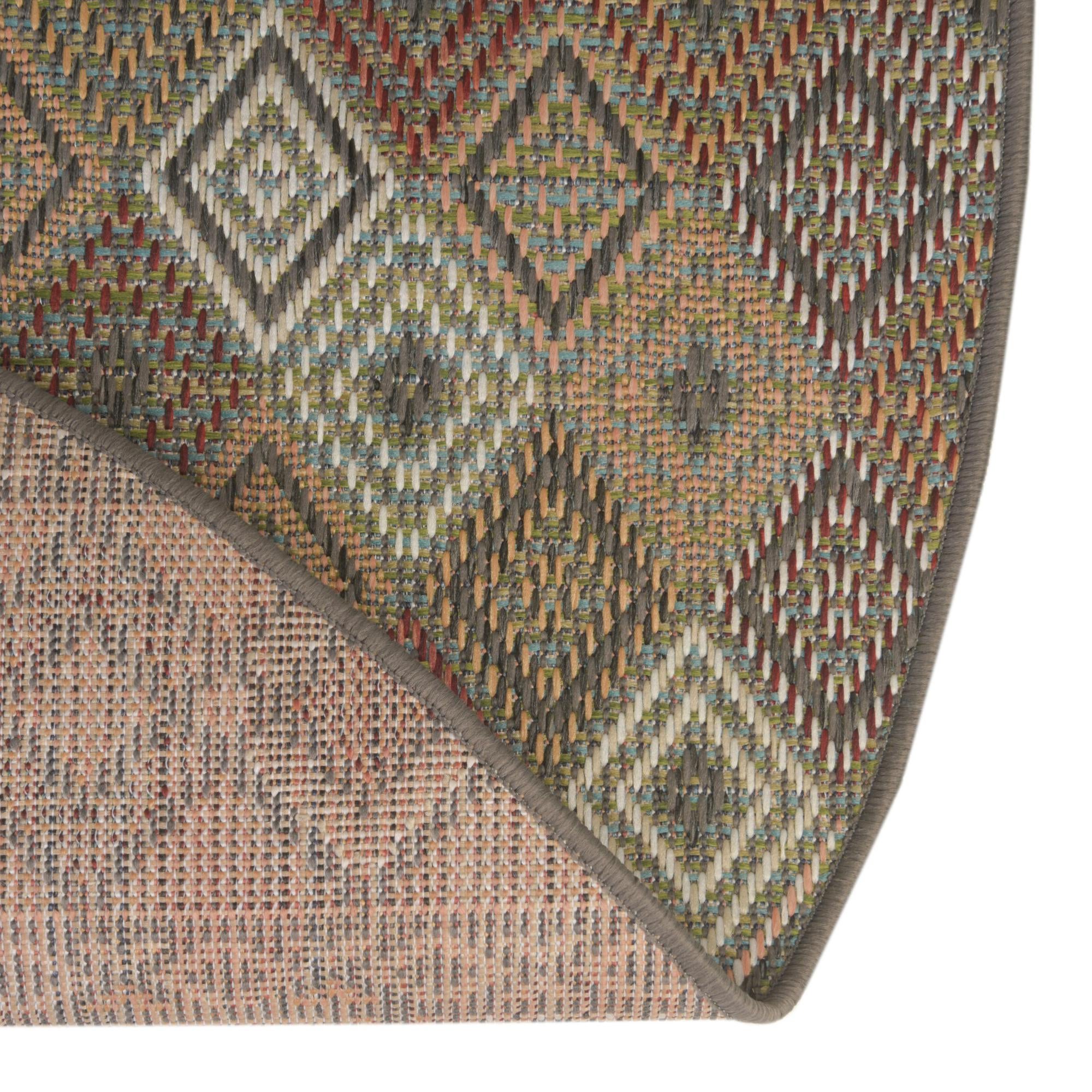 5' 3 x 5' 3 Easy-Clean Baja Indoor / Outdoor Round Rug