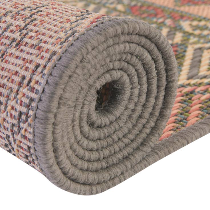 Detail image of 3' 3 x 3' 3 Easy-Clean Baja Indoor / Outdoor Round Rug