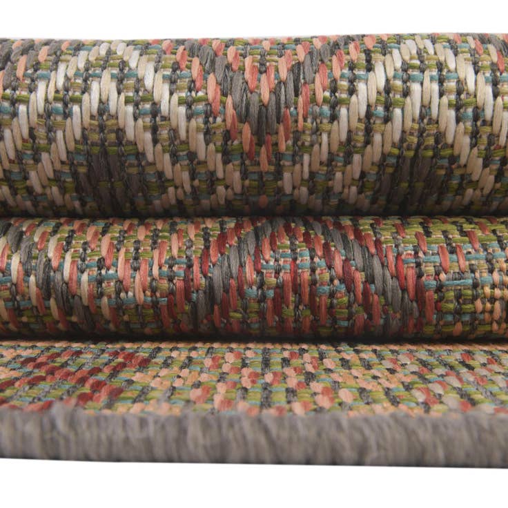 Detail image of 7' 10 x 7' 10 Easy-Clean Baja Indoor / Outdoor Round Rug