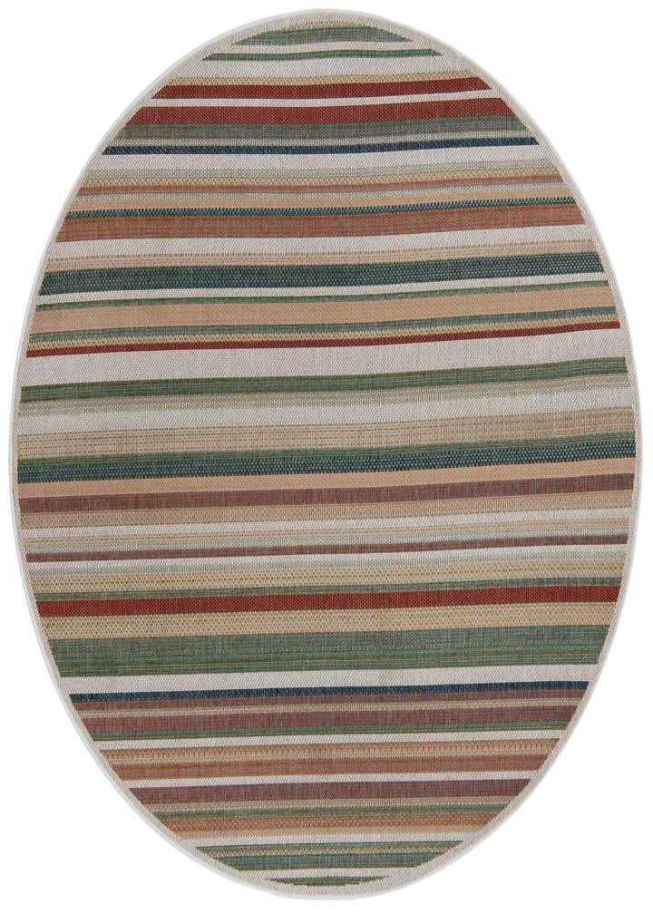 7' 10 x 7' 10 Easy-Clean Baja Indoor / Outdoor Round Rug
