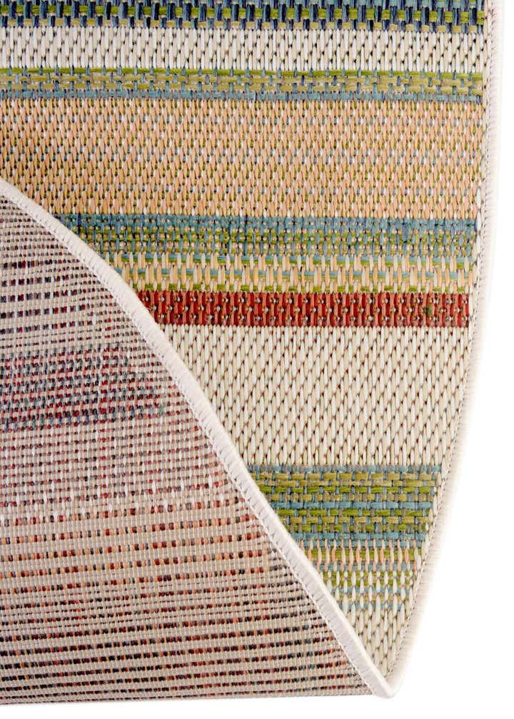 4' x 4' Easy-Clean Baja Indoor / Outdoor Round Rug