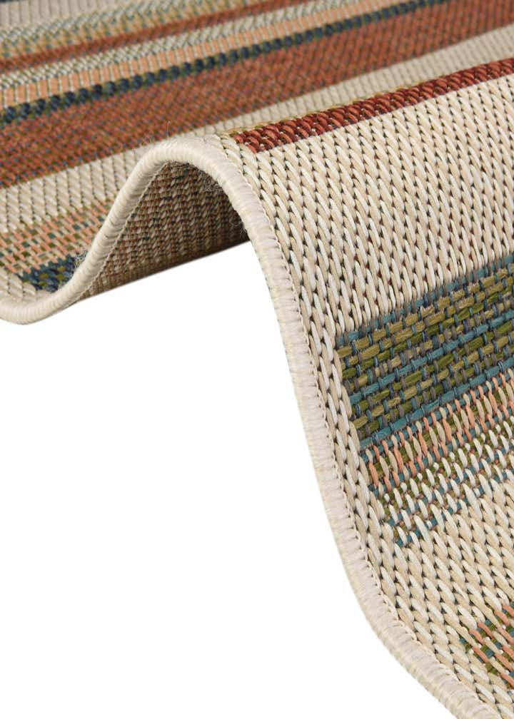 4' x 4' Easy-Clean Baja Indoor / Outdoor Round Rug