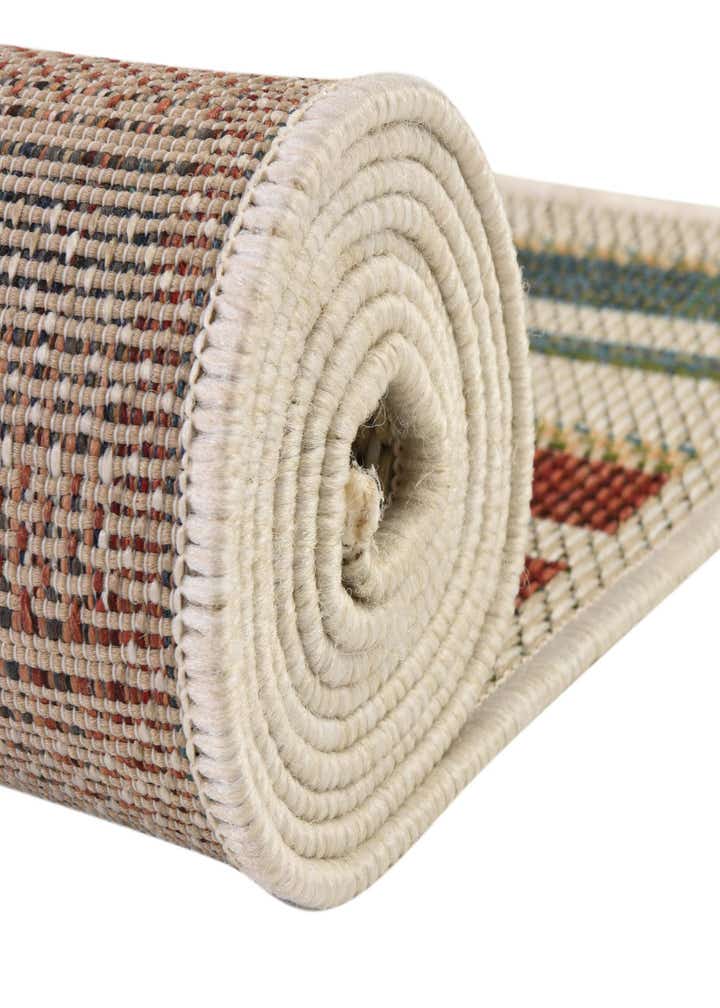 4' x 4' Easy-Clean Baja Indoor / Outdoor Round Rug