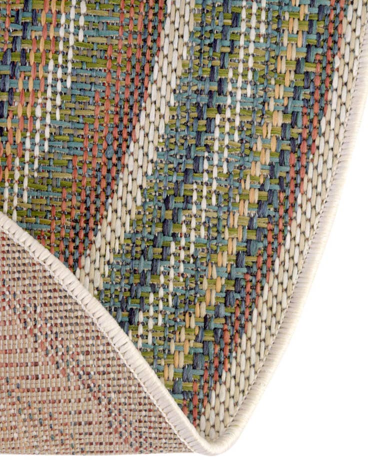 Detail image of 4' x 4' Easy-Clean Baja Indoor / Outdoor Round Rug