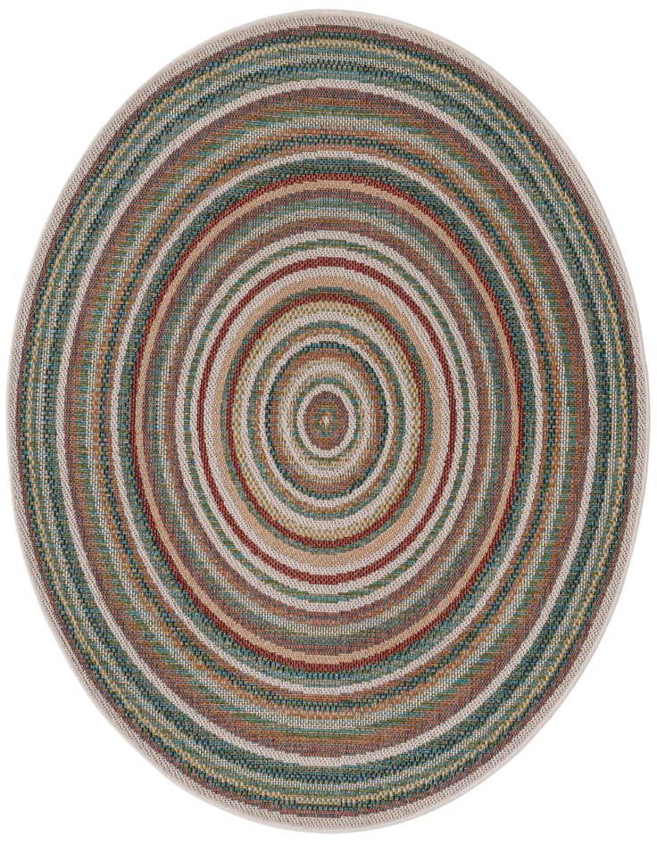 Detail image of 5' 3 x 5' 3 Easy-Clean Baja Indoor / Outdoor Round Rug