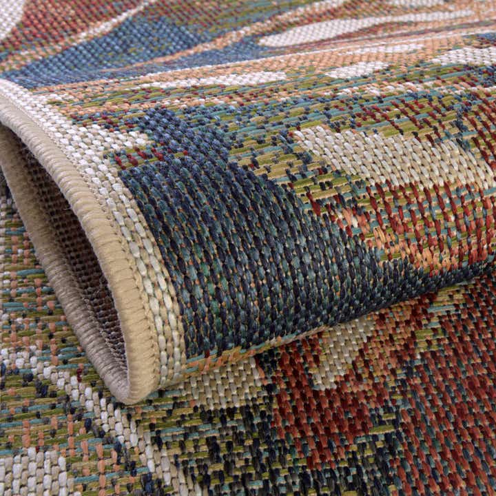 7' x 7' Easy-Clean Baja Indoor / Outdoor Round Rug