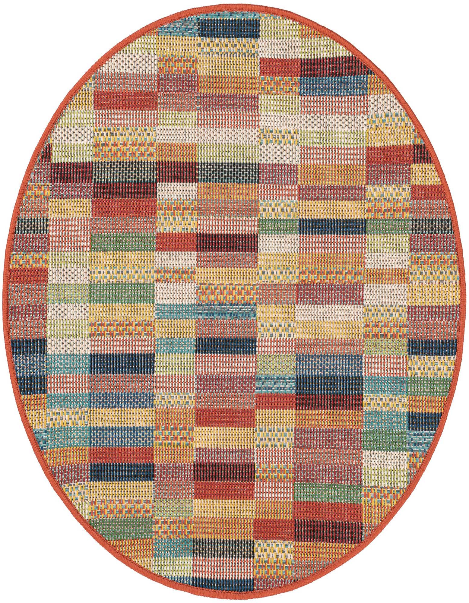 3' 3 x 3' 3 Easy-Clean Baja Indoor / Outdoor Round Rug
