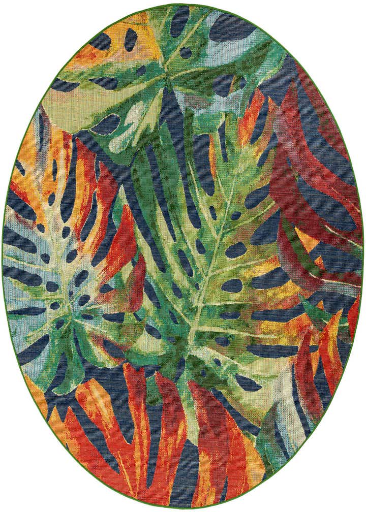 10' x 10' Easy-Clean Baja Indoor / Outdoor Round Rug