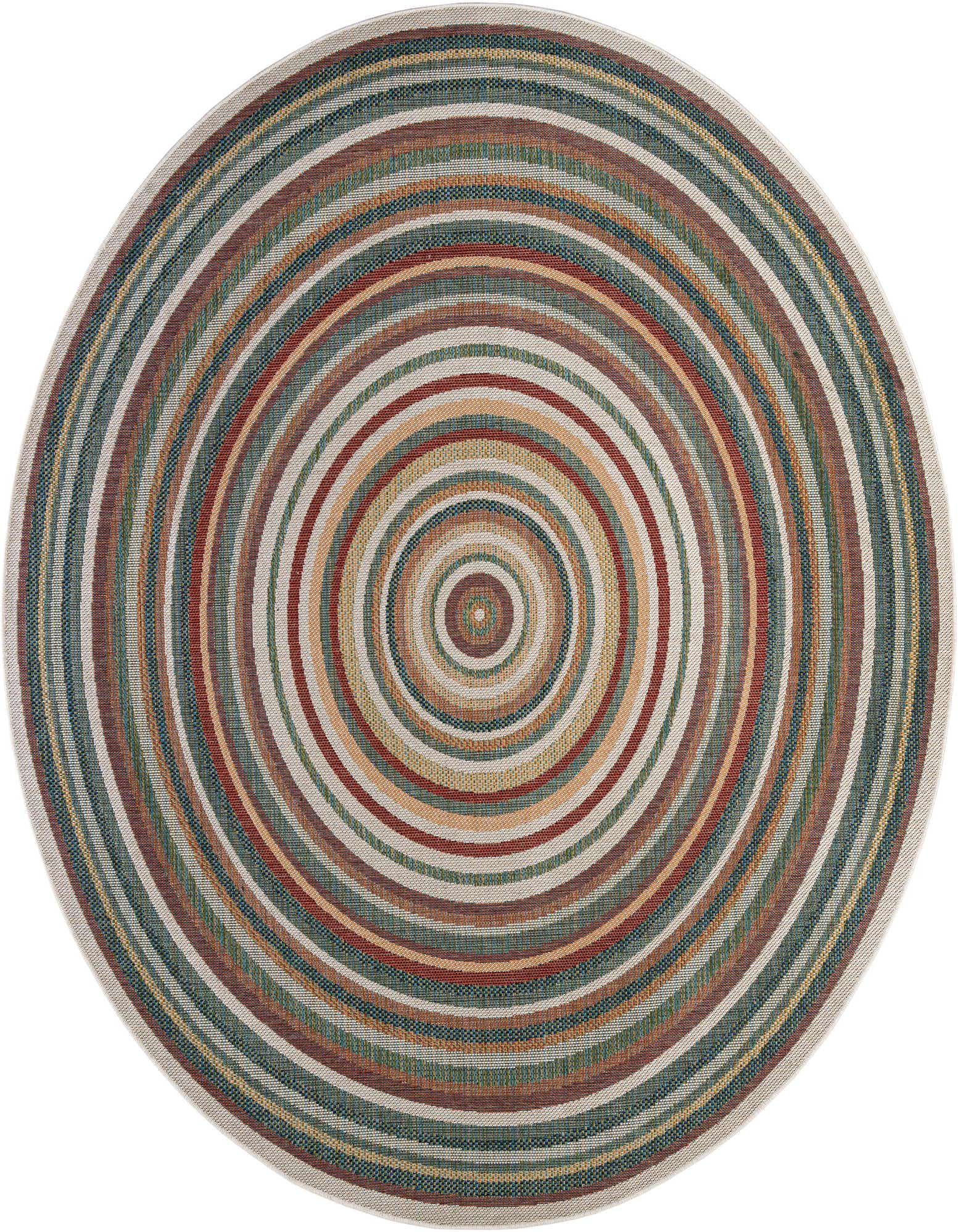 10' x 10' Easy-Clean Baja Indoor / Outdoor Round Rug