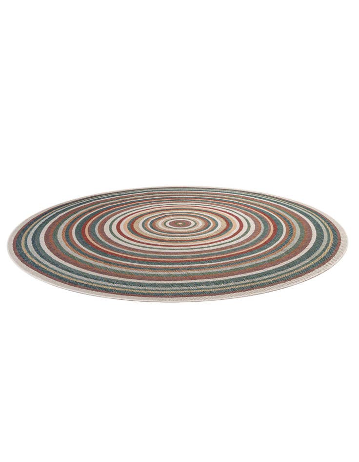 Detail image of 10' x 10' Easy-Clean Baja Indoor / Outdoor Round Rug