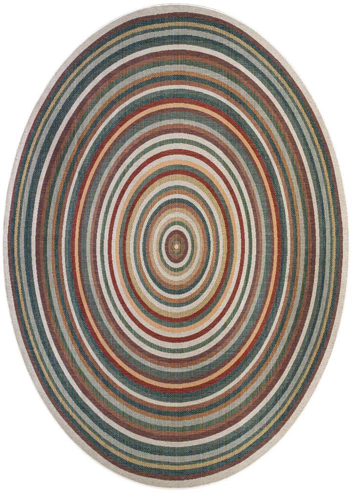 12' x 12' Easy-Clean Baja Indoor / Outdoor Round Rug