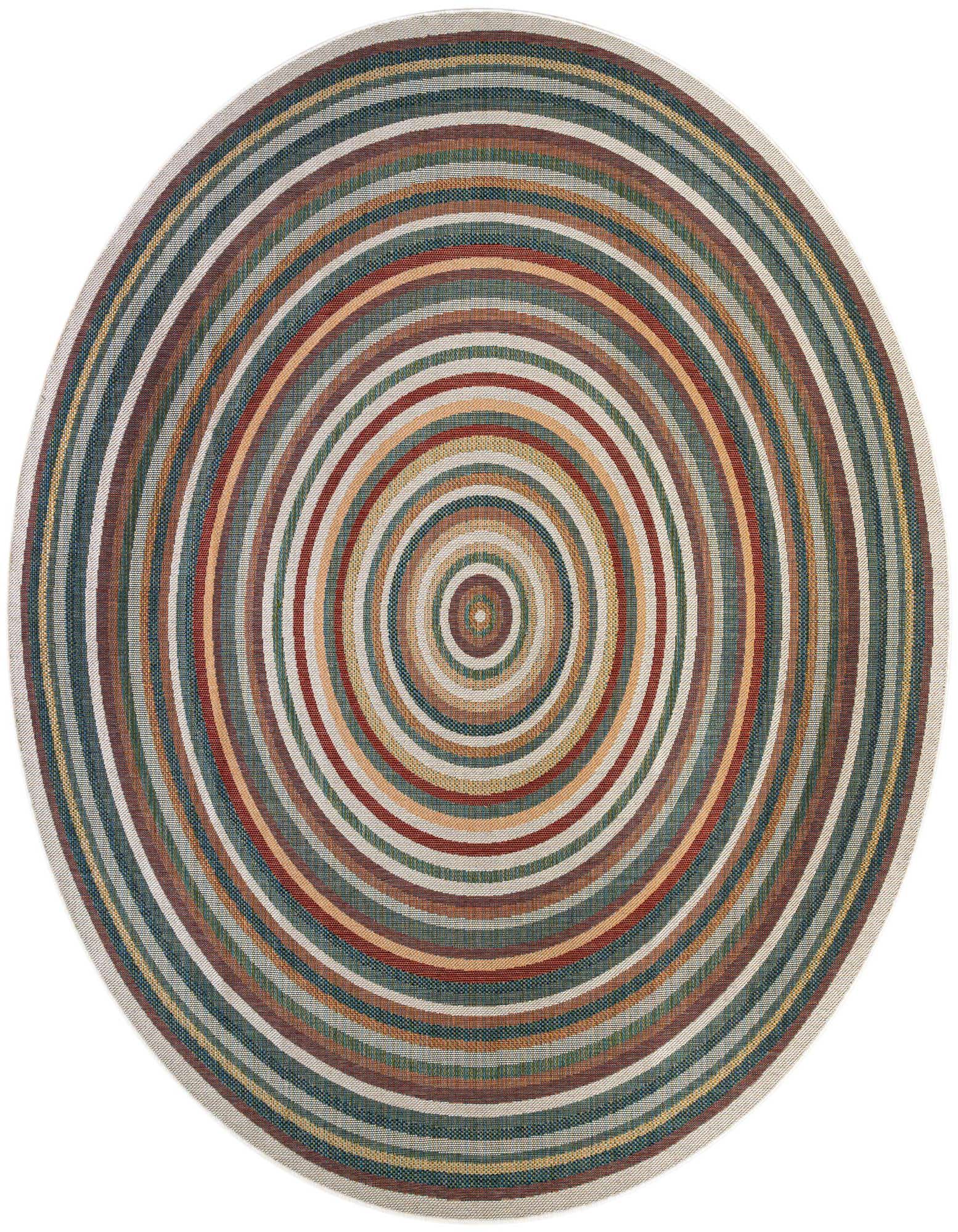 12' x 12' Easy-Clean Baja Indoor / Outdoor Round Rug