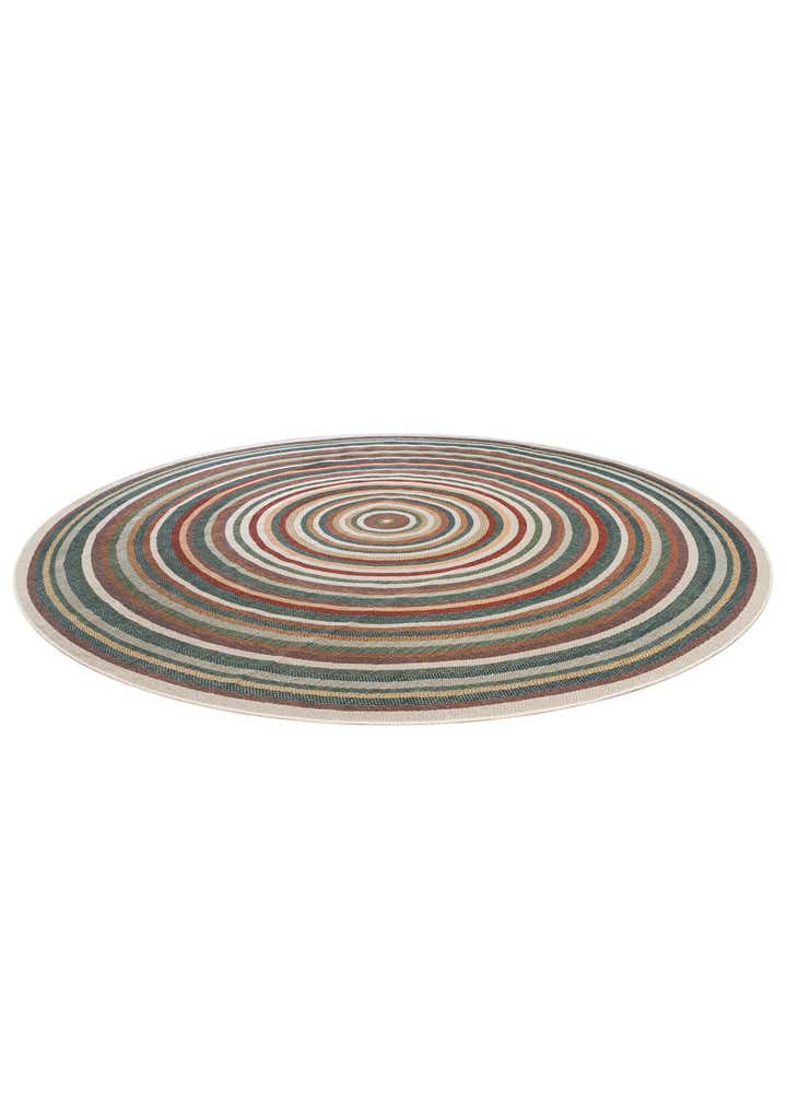 12' x 12' Easy-Clean Baja Indoor / Outdoor Round Rug
