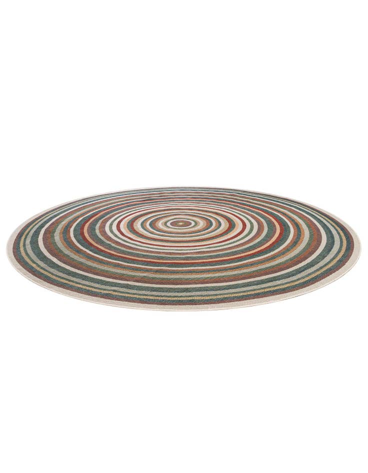 Detail image of 12' x 12' Easy-Clean Baja Indoor / Outdoor Round Rug